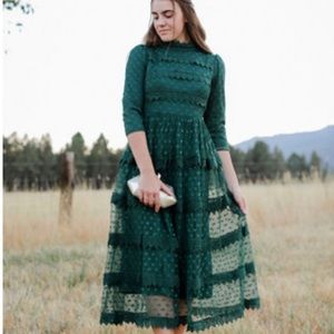 green lace Dainty Jewells dress